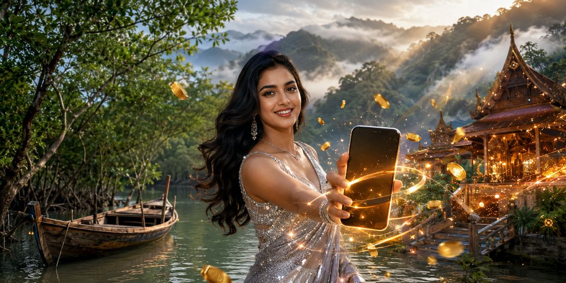 বাংলাদেশের সুন্দরবনের মোবাইল পেমেন্ট ব্যবহারকারীর ছবি